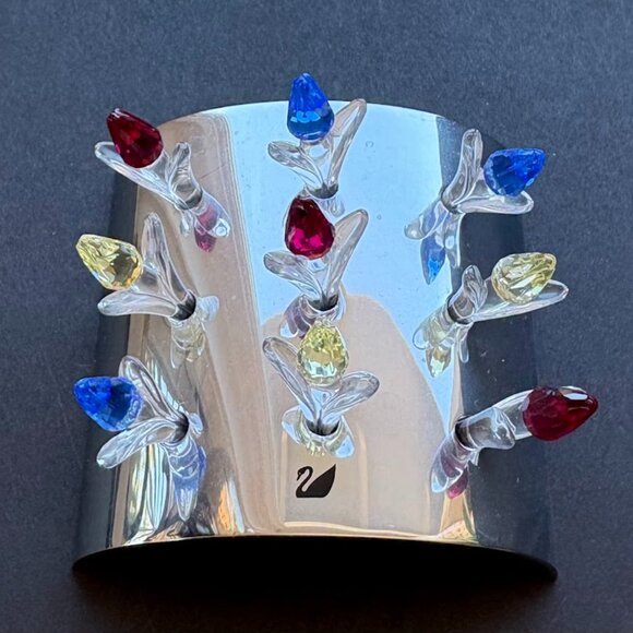 Swarovski Crystal Mini Tulip Flower Hoder with Silver Base